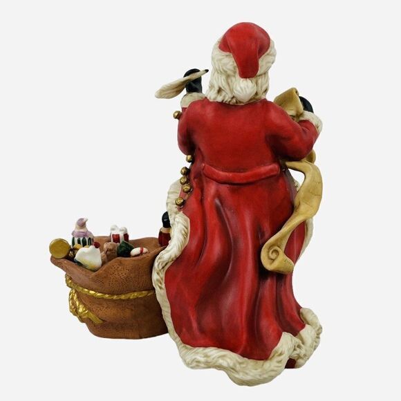 RETIRED Partylite Checking His List Santa Votive Tealight Holder Christmas Box - Picture 5 of 16